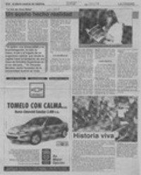 Un Sueño hecho realidad  [artículo].