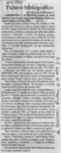 Fichero bibliográfico  [artículo] Carlos René Ibacache.