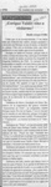 Enrique Valdés vino a visitarme!  [artículo] Baldo Araya Uribe.