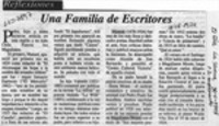 Una Familia de escritores  [artículo].