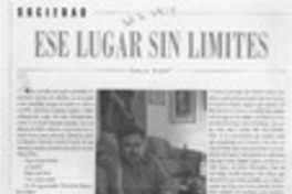 Ese lugar sin limites  [artículo] Carlos Cerda.