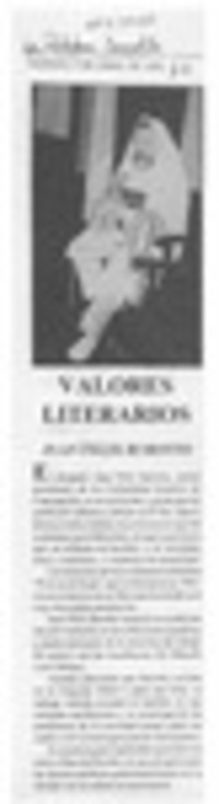 Valores literarios  [artículo].