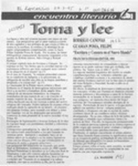 Toma y lee  [artículo] J. A. Massone.