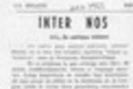 Inter Nos  [artículo] Enrique Neiman.