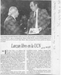 Lanzan libro en la UCN  [artículo].