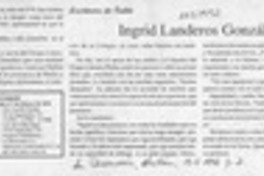 Ingrid Landeros González  [artículo] C. R. I.