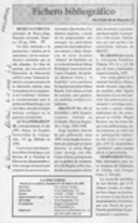 Fichero bibliográfico  [artículo] Carlos René Ibacache.