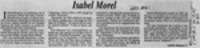 Isabel Morel  [artículo] Adolfo Simpson T.