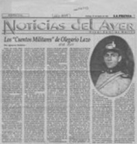 Los "cuentos militares" de Olegario Lazo  [artículo] Ignacio Valente.