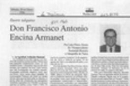 Don Francisco Antonio Encina Armanet