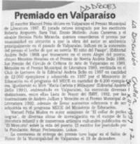 Premiado en Valparaíso  [artículo].