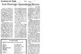 José Domingo Amunátegui Rivera