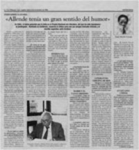 "Allende tenía un gran sentido del humor"