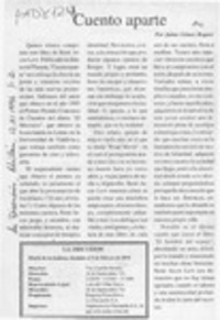 Cuento aparte  [artículo] Jaime Gómez Rogers.