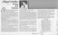 Miguel Arteche, el poeta de la existencia  [artículo] Ernesto Massiglio.