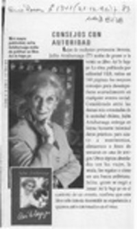 Consejos con autoridad  [artículo].