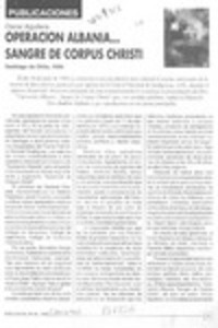 Operación Albania -- sangre de Corpus Christi