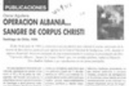 Operación Albania -- sangre de Corpus Christi
