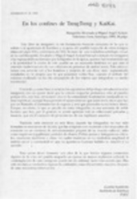 En los confines del TrengTreng y KaiKai  [artículo] Gastón Soublette.