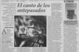 El canto de los antepasados  [artículo] Patricia Espinosa.