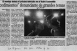 "Procedimientos" denunciante de grandes temas  [artículo] Lisette Maillet.