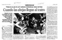 Cuando las abejas llegan al teatro  [artículo] Lisette Maillet.