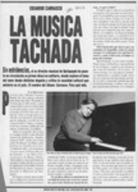 La música tachada  [artículo] Iván Quezada.