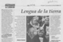 Lengua de la tierra