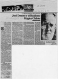 José Donoso y el realismo mágico chilote  [artículo] Mario Contreras Vega.