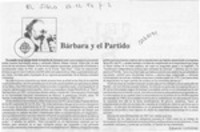 Bárbara y el partido  [artículo] Eduardo Contreras.