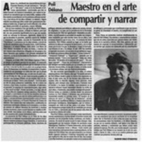 Poli Délano, maestro en el arte de compartir y narrar