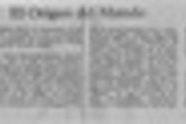 El origen del mundo  [artículo] Mercedes Serna.