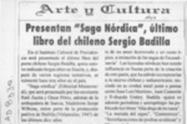 Presentan "Saga Nórdica", último libro del chileno Sergio Badilla  [artículo].