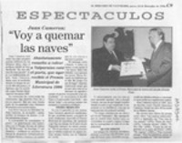 "Voy a quemar las naves"  [artículo].