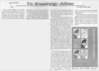 Un dramaturgo chileno  [artículo] Marino Muñoz Lagos.