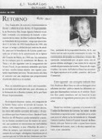Retorno  [artículo] E. J.