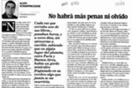 No habrás más penas ni olvido  [artículo] Aldo Schiappacasse.