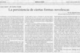 La persistencia de ciertas formas novelescas  [artículo] M. Alejandra Ochoa P.