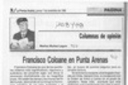 Francisco Coloane en Punta Arenas  [artículo]Marino Muñoz Lagos.