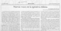 Nuevas voces en la narrativa chilena  [artículo]Alejandra Ochoa Provoste.