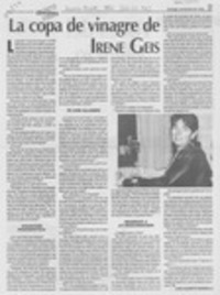 La copa de vinagre de Irene Geis
