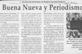 Buena nueva y periodismo  [artículo].