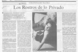 Los rostros de lo privado