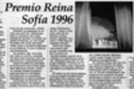Premio Reina Sofía 1996