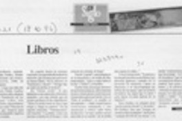 Libros  [artículo] Fernando Quilodrán.