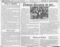 Donoso descansa en paz  [artículo].