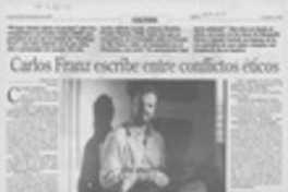 Carlos Franz escribe entre conflictos eróticos
