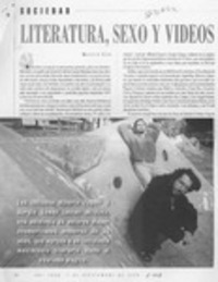 Literatura, sexo y videos  [artículo] Marcelo Soto.