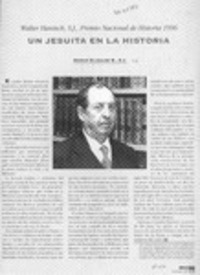 Un jesuita en la historia  [artículo] Sergio Elizalde B.