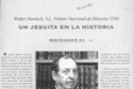 Un jesuita en la historia  [artículo] Sergio Elizalde B.